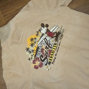 TAN DISNEY PARKS SWEATSHIRT.  #6053